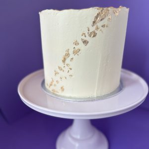 Gold paper cake