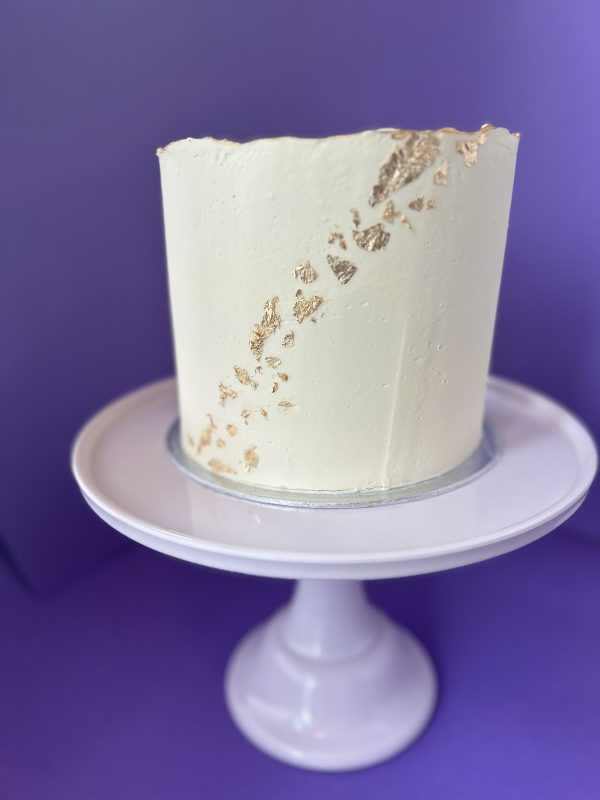 Gold paper cake