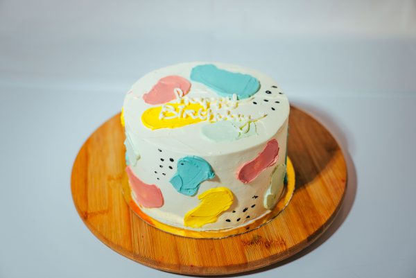 Art cake happy birthday