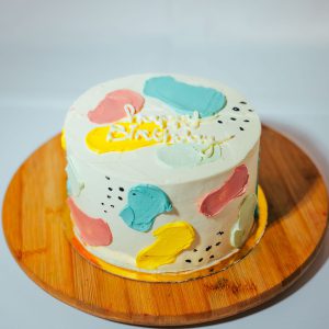 Art cake happy birthday