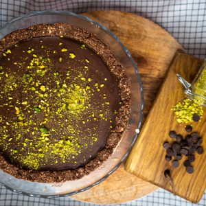 Vegan chocolate pie