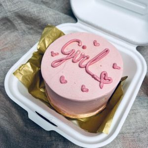 baby girl bento cake