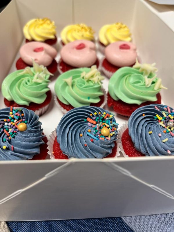 12 Mini cupcakes color - Afbeelding 3