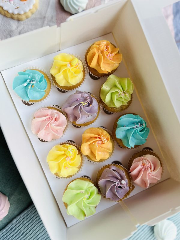 12 Mini cupcakes pastel - Afbeelding 2