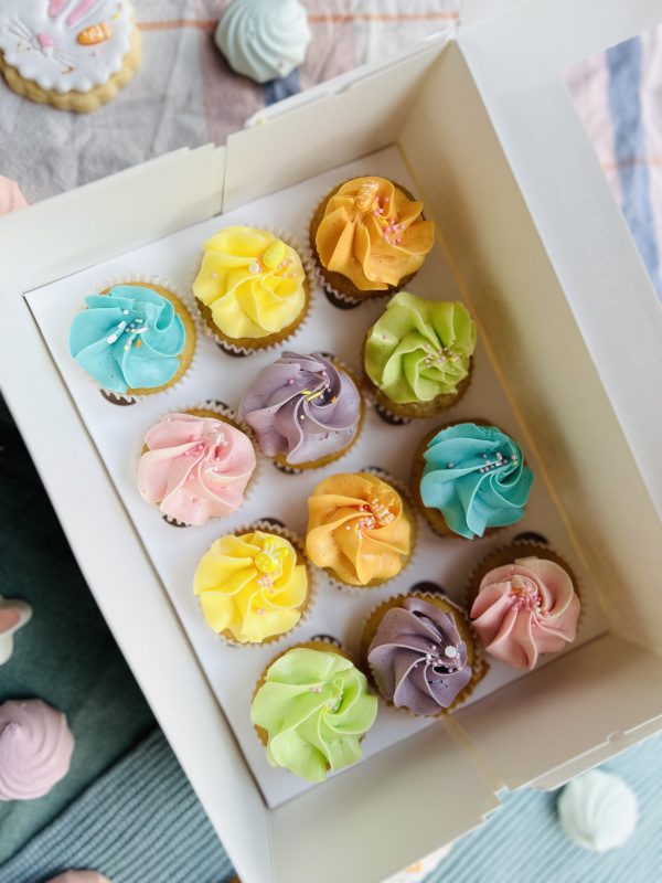 12 Mini cupcakes pastel