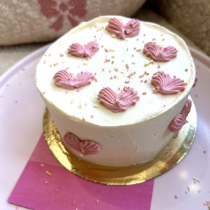 mini taartje white and pink